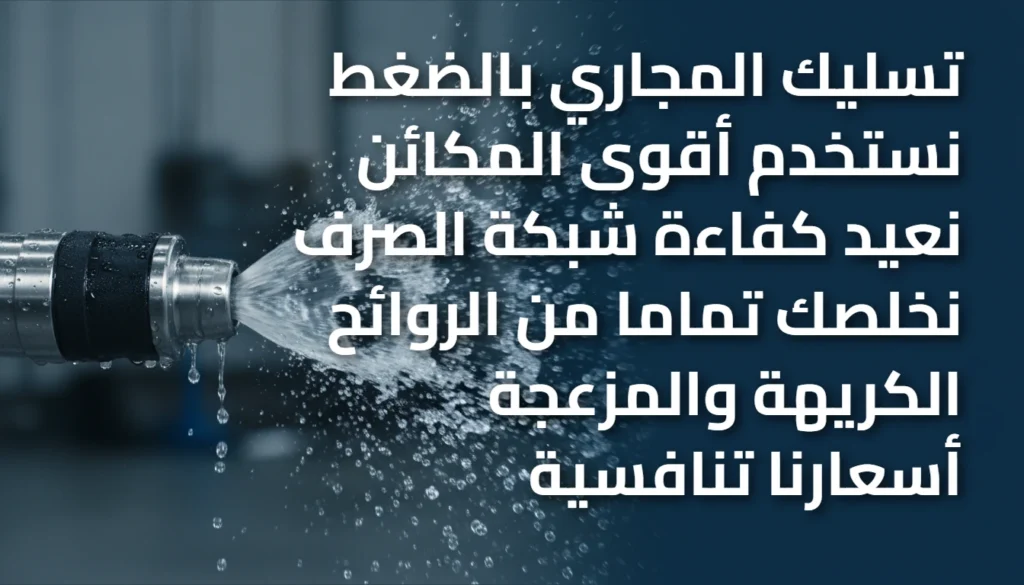 تسليك المجاري بالضغط